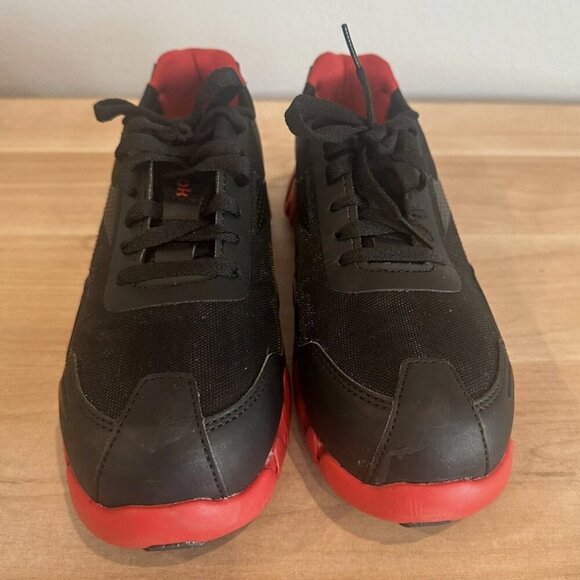 Reebok Men's 7.5 M Black & Red Zig Pulse Work Athletic Slip Free Sneaker Shoes - Picture 4 of 7